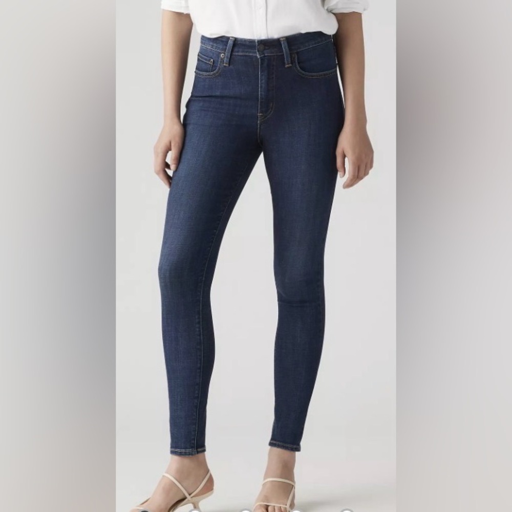 Levi's 721 High Rise Skinny HyperSoft Blue Story Jeans NWT Size 24